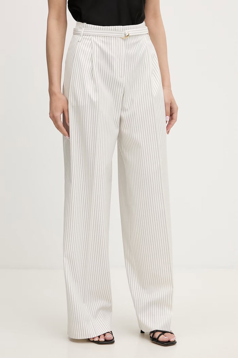 HUGO pantaloni de costum pentru femei, cu vâscoză Hejuly