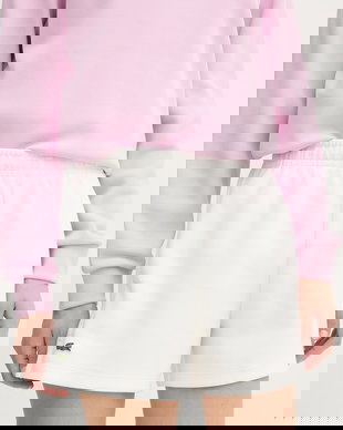 Lacoste pantaloni scurți de trening pentru femei, din bumbac