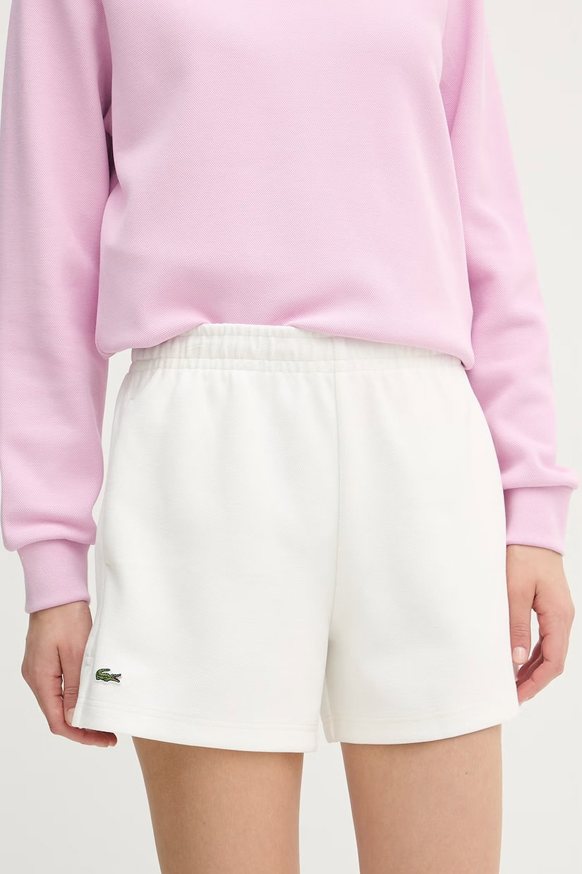 Lacoste pantaloni scurți de trening pentru femei, din bumbac