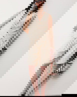 Medicine vestă pentru femei, din in