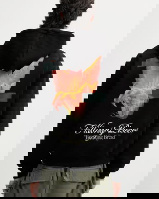 Filling Pieces hanorac oversized pentru bărbați, din bumbac Zucchini