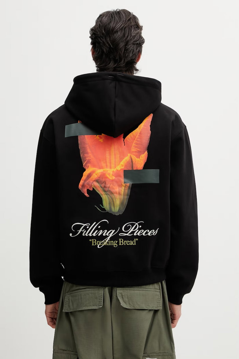 Filling Pieces hanorac oversized pentru bărbați, din bumbac Zucchini