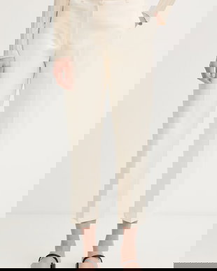 Calvin Klein pantaloni chinos dama din bumbac cu elastan