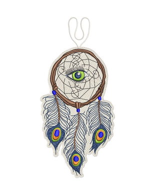 Dreamcatcher cu Pana de Paun