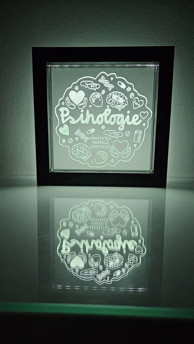 Iluminează-ți Meseria Lampă Personalizată la Comandă Gravură Manuală