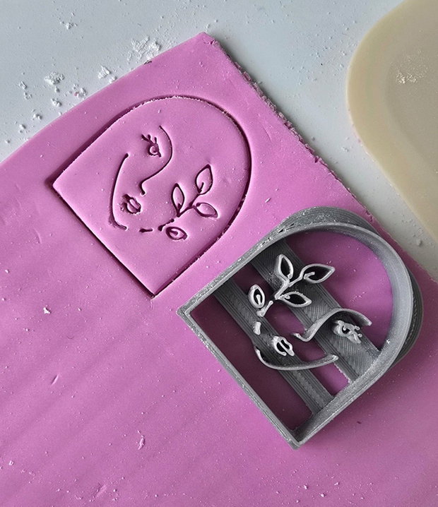 Decupator Lady 1 | Cutter polymer clay | Unealtă pentru bijuterii handmade