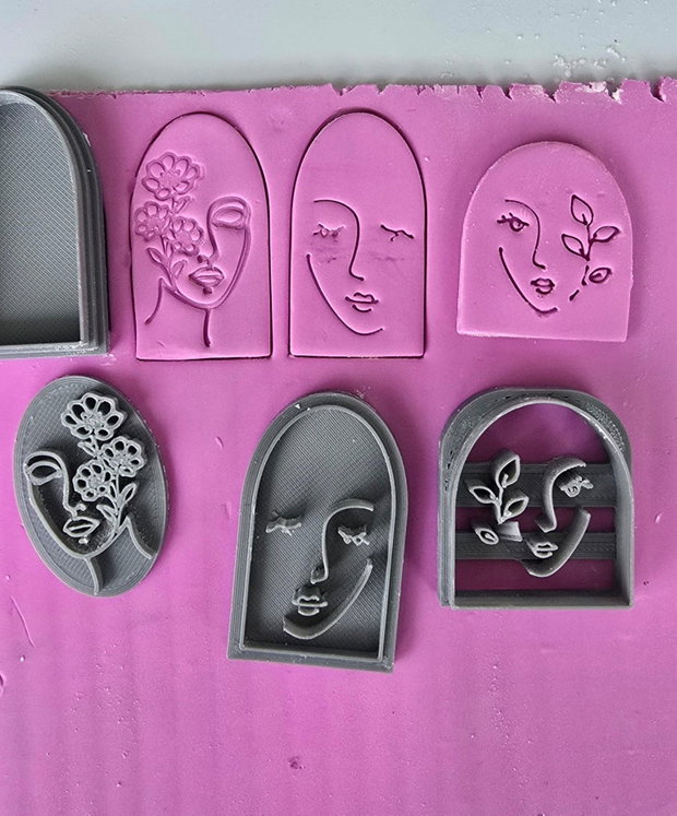 3 x Decupator Lady set | Cutter polymer clay