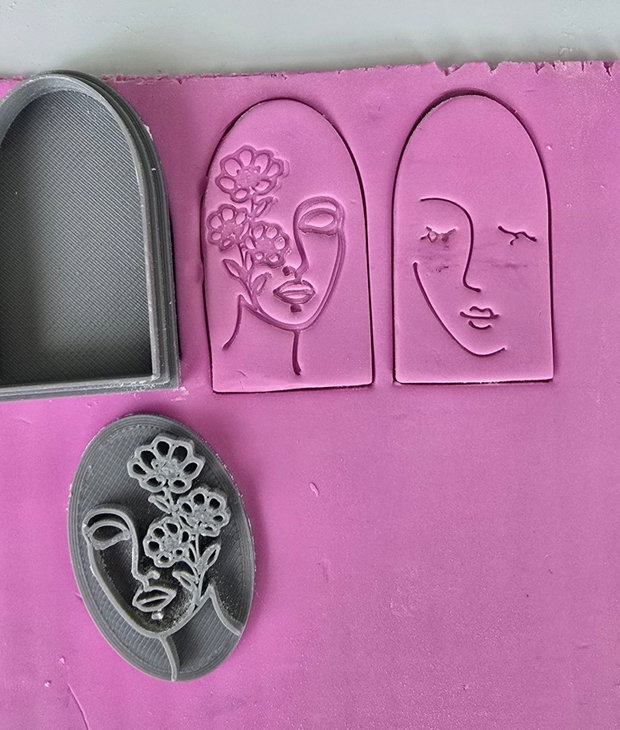 3 x Decupator Lady set | Cutter polymer clay