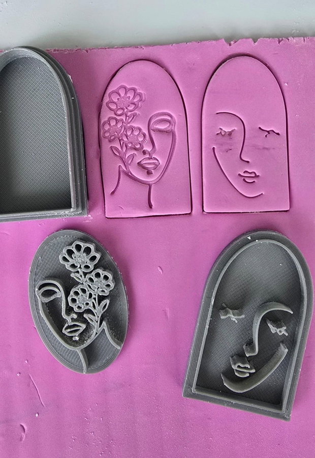 3 x Decupator Lady set | Cutter polymer clay