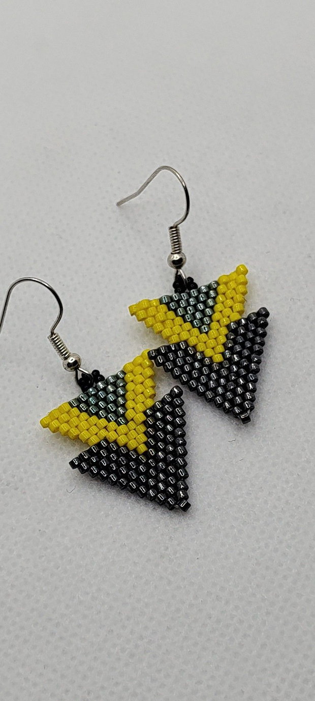 Cercei unicat, cercei din margelute miyuki, cercei handmade