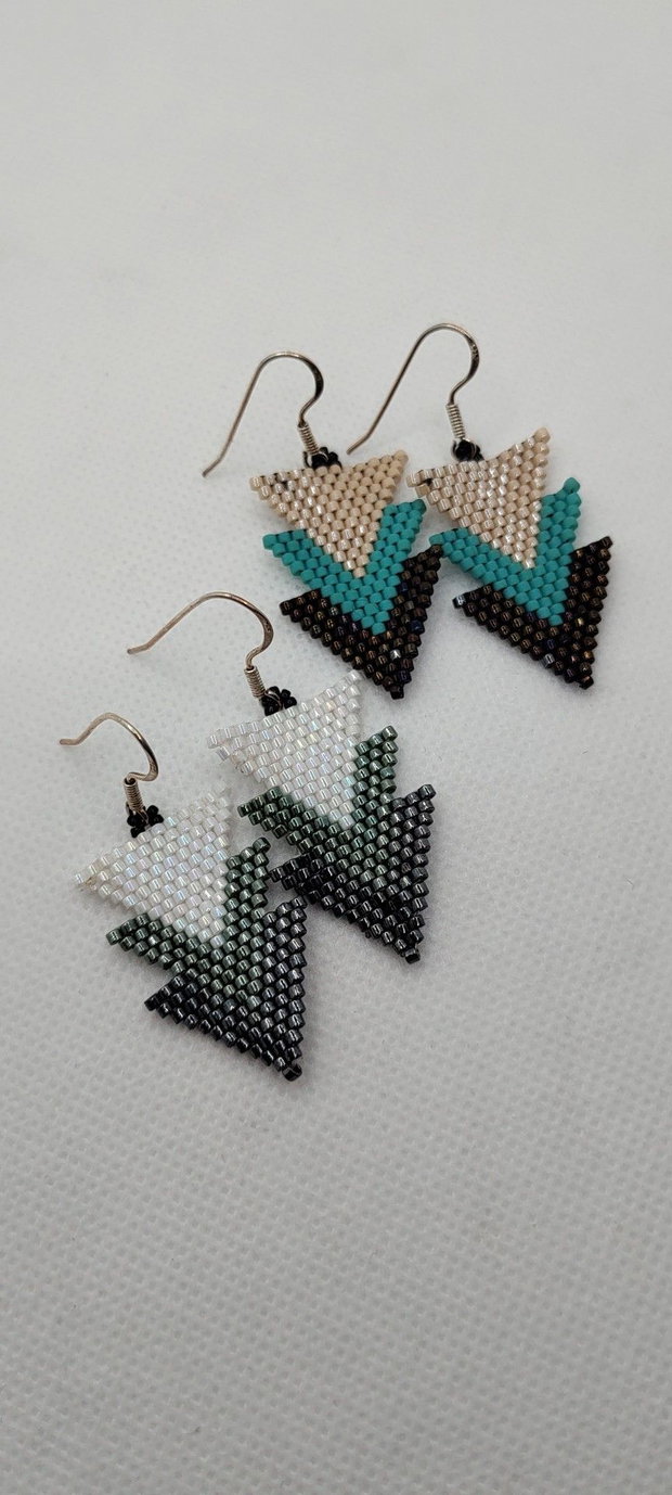Cercei unicat, cercei din miyuki, cercei handmade