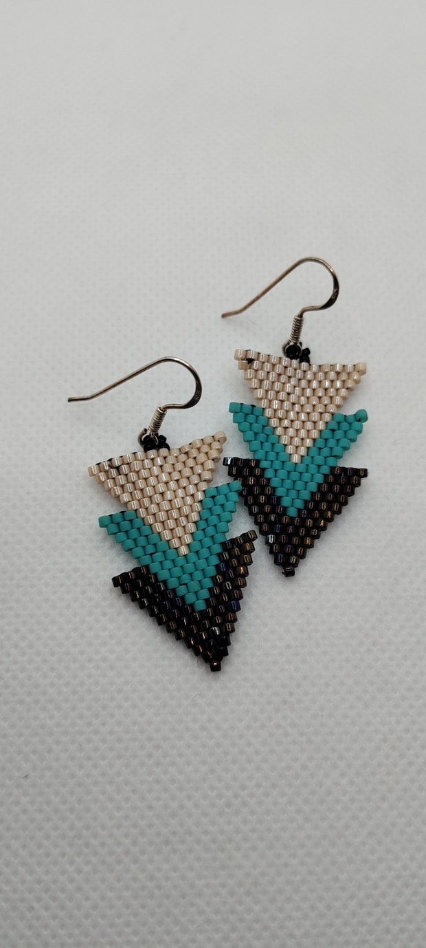 Cercei unicat, cercei din miyuki, cercei handmade