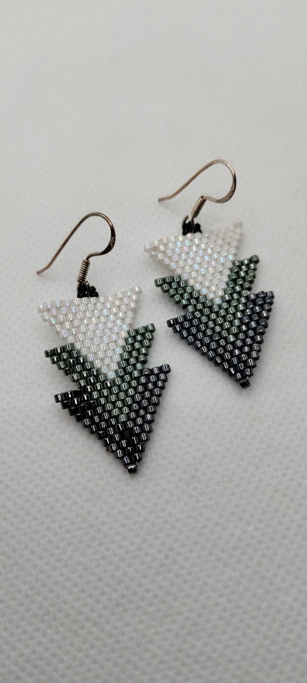Cercei unicat, cercei din miyuki, cercei handmade