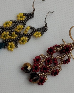 Cercei unicat, cercei din margelute, cercei handmade