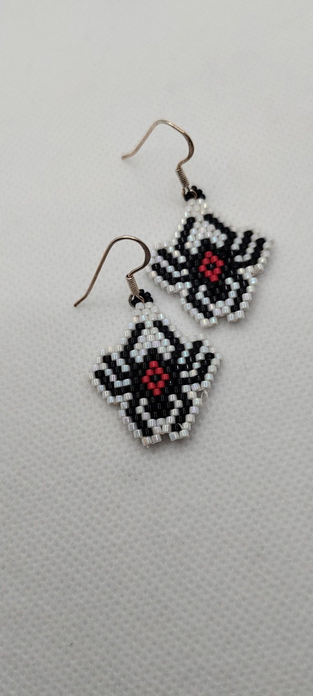 Cercei unicat, cercei din margelute miyuki delica, cercei handmade