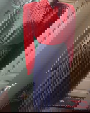 Fusta tulle, bleumarin