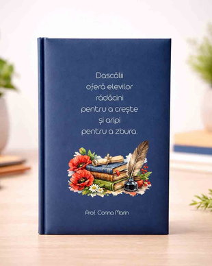 Agendă Personalizată pentru Profesori  Cadou cu Mesaj și Nume
