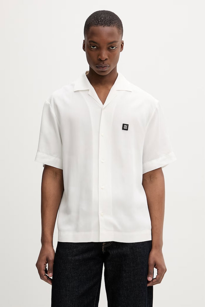 HUGO cămașă pentru bărbați, din lyocell Espino