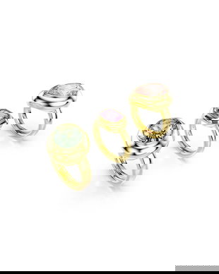 Swarovski Inel pentru femei placat cu aur cristal swarovski GEMA