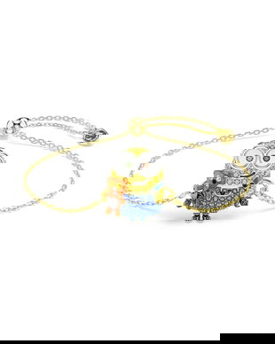 Swarovski brățară pentru femei placată cu aur cristal Swarovski MINIONS