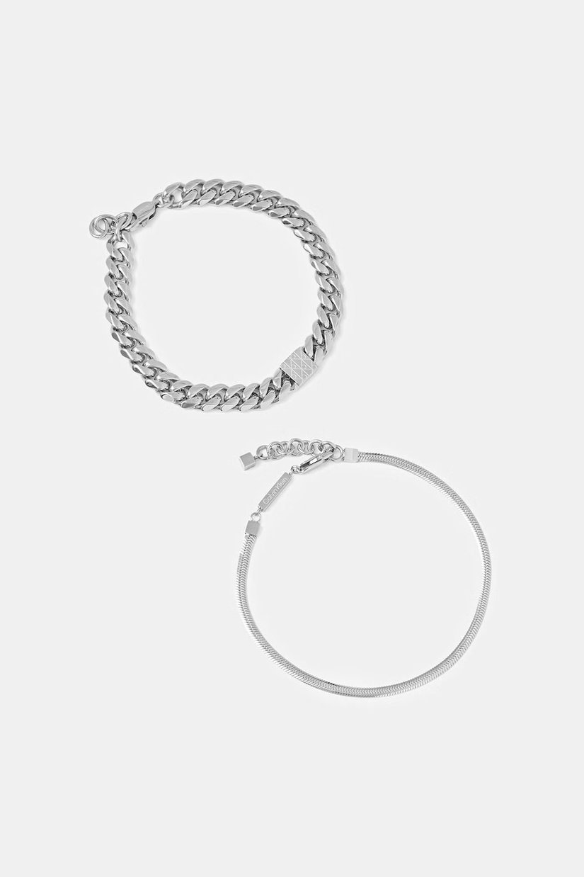 Calvin Klein brățară pentru bărbați, din oțel inoxidabil pachet de 2
