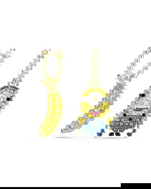 Swarovski cercei pentru femei placați cu aur cu cristal Swarovski MINIONS