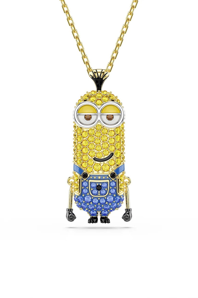 Swarovski colier cu pandantiv de damă placat cu aur cu cristal Swarovski MINIONS