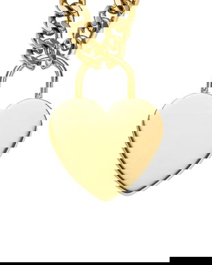 Fossil colier cu pandantiv pentru femei, din oțel inoxidabil fără piatră Sutton