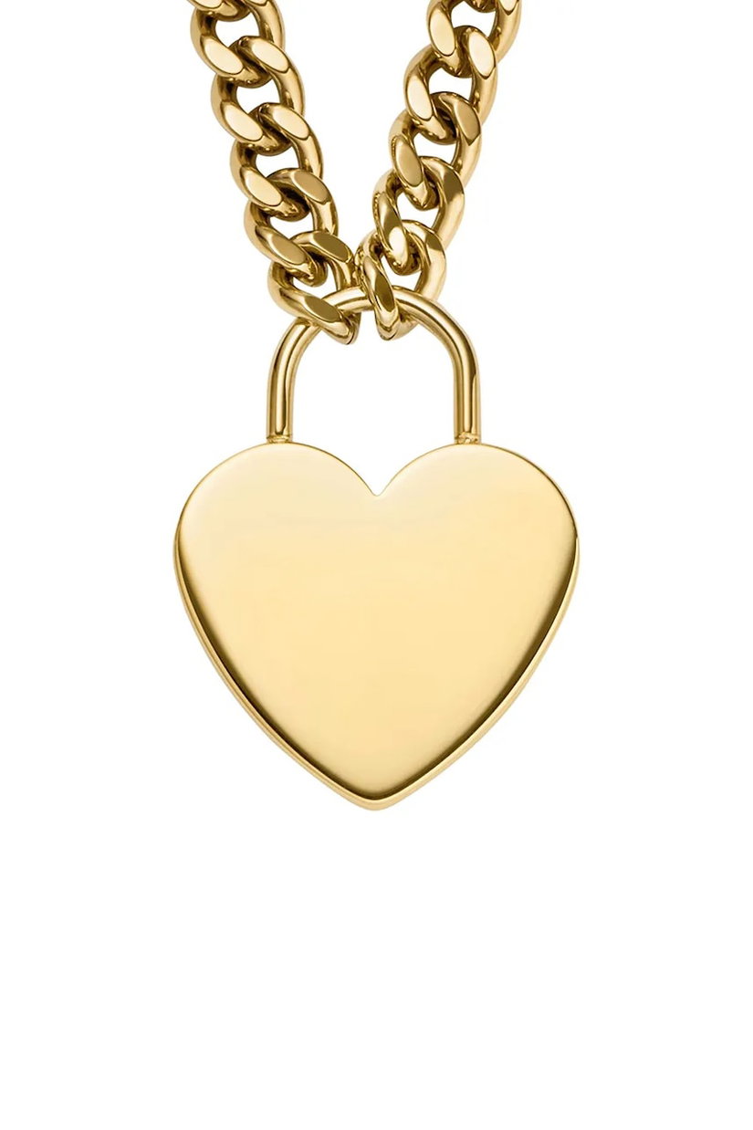 Fossil colier cu pandantiv pentru femei, din oțel inoxidabil fără piatră Sutton