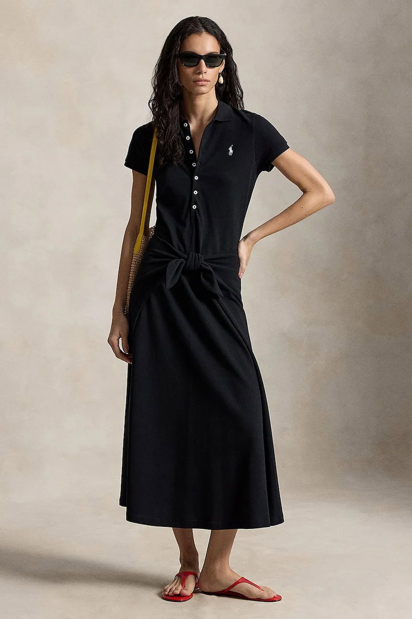 Polo Ralph Lauren rochie evazată din bumbac