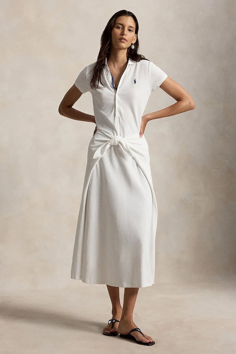 Polo Ralph Lauren rochie evazată de bumbac