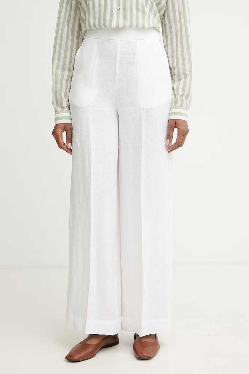 United Colors of Benetton pantaloni damă din in