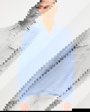 Mos Mosh bluză tip cămașă de damă din in