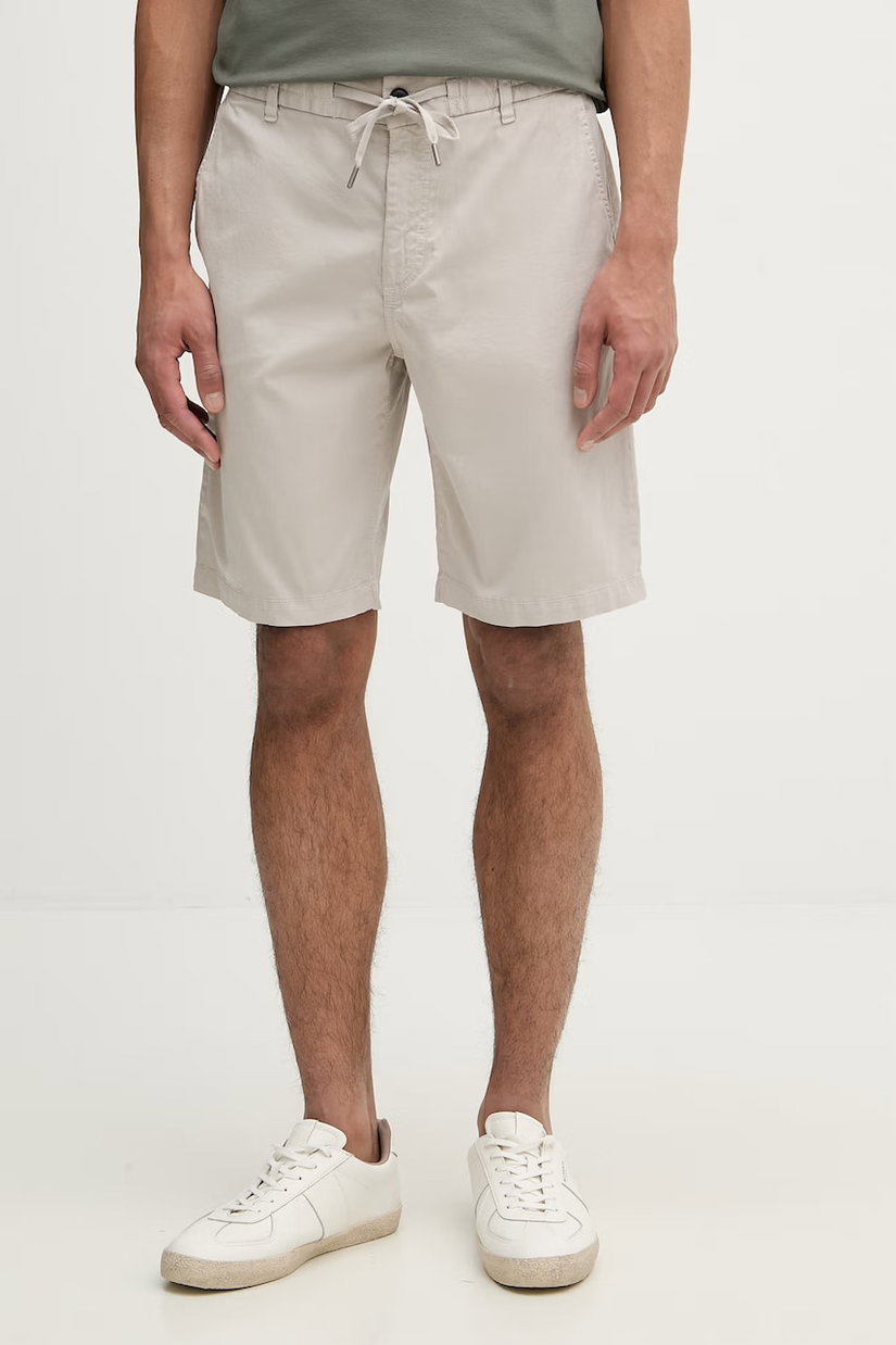 BOSS Orange pantaloni scurți chinos pentru bărbați, din bumbac cu elastan