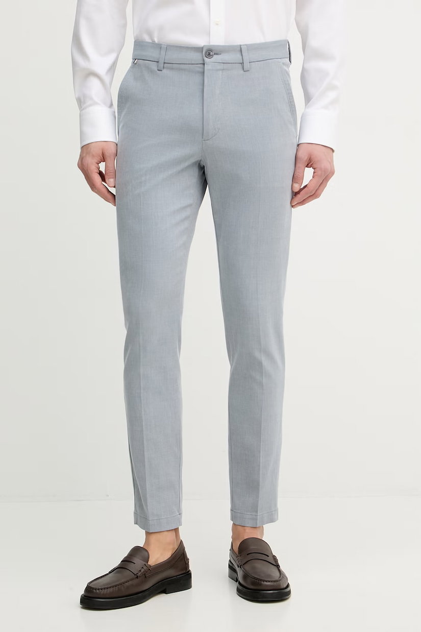 BOSS pantaloni slim fit bărbați cu bumbac H-Kaiton1