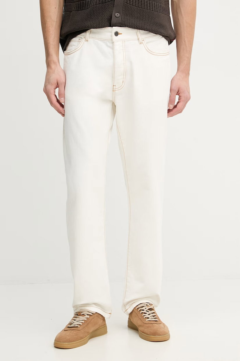 United Colors of Benetton pantaloni straight bărbați din bumbac