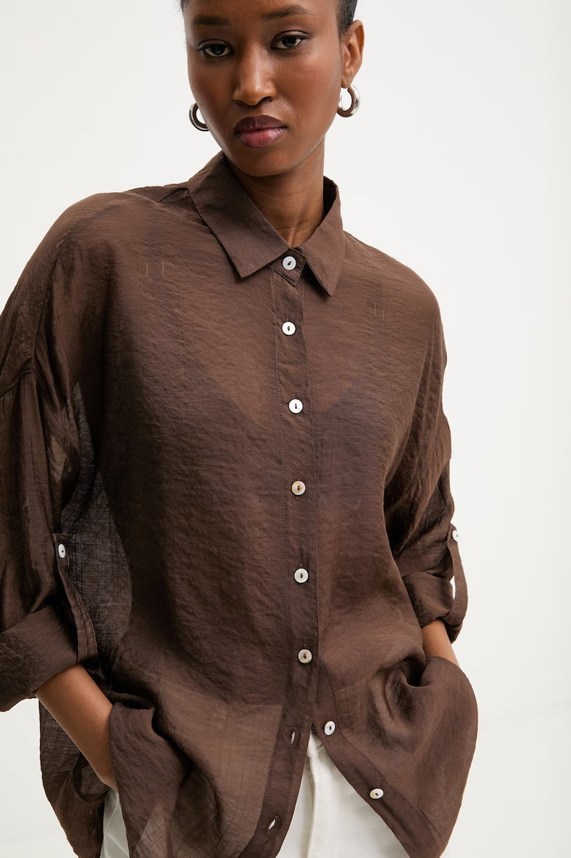 Answear.LAB camasa din amestec de matase