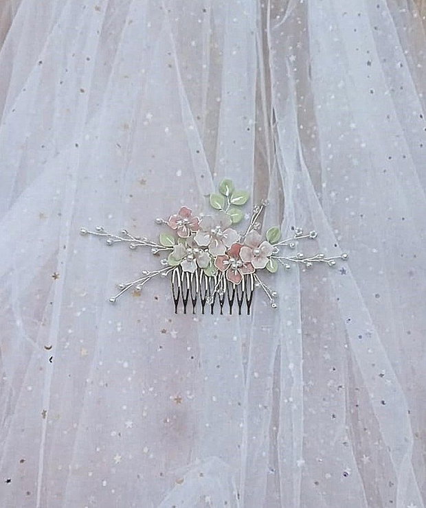 Pieptan mireasa floral