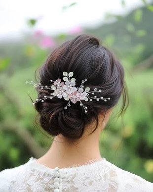 Pieptan mireasa floral