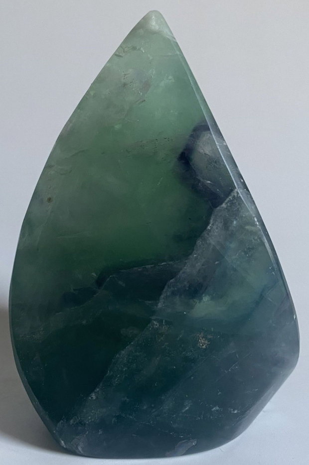 Fluorit Rainbow (Curcubeu) - sculptura din piatra semipretioasa