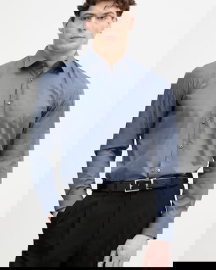 BOSS Cămașă bărbătească din bumbac cu elastan H-HANK-kent-C1-214