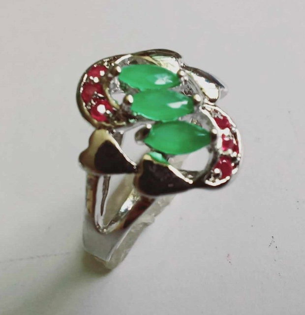 Rubin - Calcedonie verde