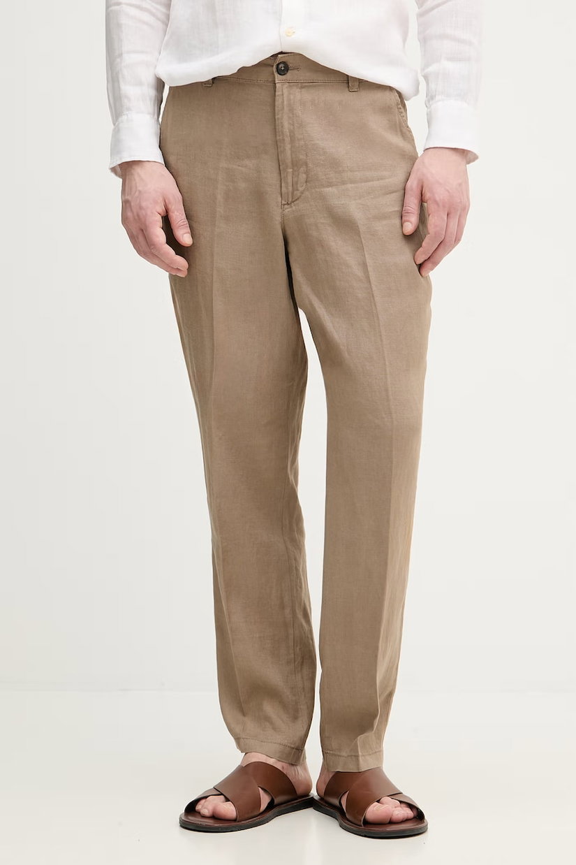 United Colors of Benetton pantaloni bărbați din in