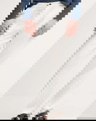 United Colors of Benetton pantaloni bărbați din in