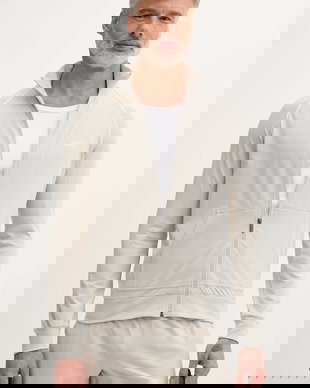 BOSS hanorac cu fermoar bărbătesc din bumbac cu elastan Mix&Match Jacket Z