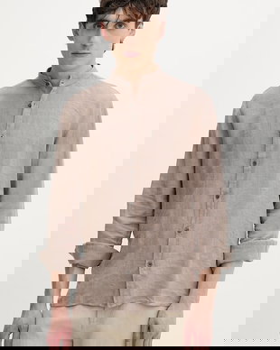 HUGO cămașă pentru bărbați, din in