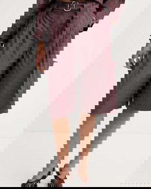 Isabelle Blanche bermude pentru femei, cu bumbac