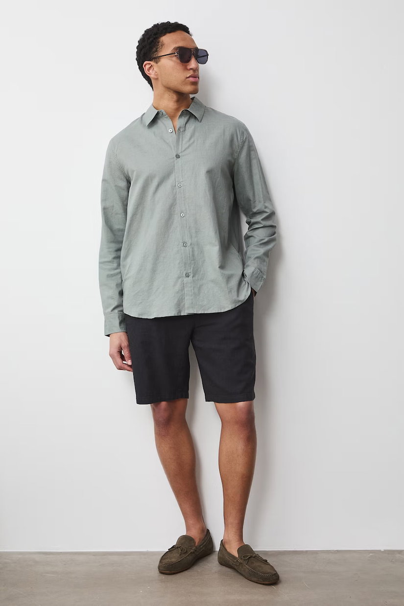 Medicine pantaloni scurți chinos pentru bărbați, cu in