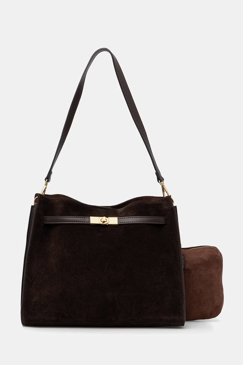 Answear.LAB geantă pentru femei, din piele întoarsă