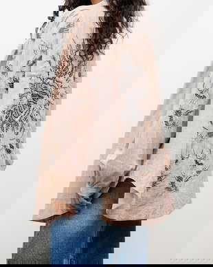 Answear.LAB sacou pentru femei, din in